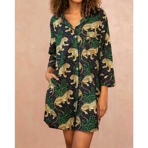 Printfresh Bagheera Sleep Shirt Size XL EUC 100% Organic Cotton